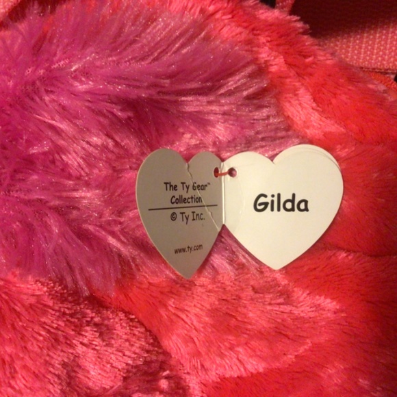 Plush Bundle: Squishmallows Avery Duck Pencil Case & Ty Gilda Flamingo Mini Bag - Picture 7 of 10